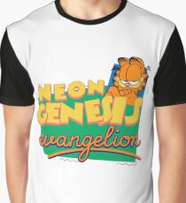 Neon Genesis Evangelion Garfield Graphic T-Shirt