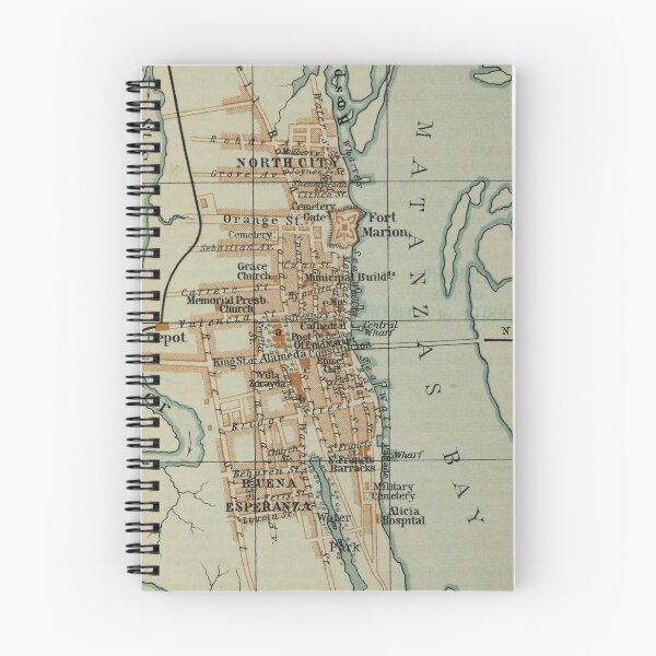 Item preview, Vintage Map of St Augustine FL (1904) designed and sold by BravuraMedia.