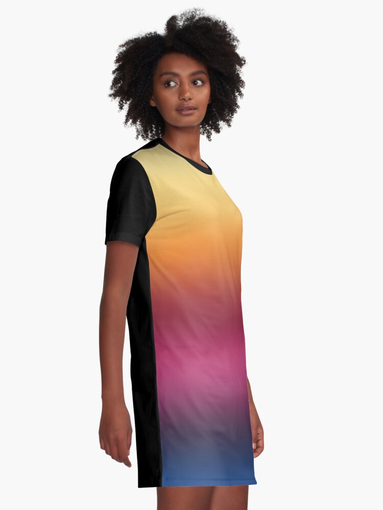 Alternate view of Linear Gradient Graphic T-Shirt Dress