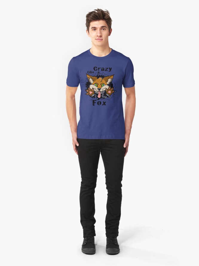 Alternate view of Crazy Like a Fox! Slim Fit T-Shirt