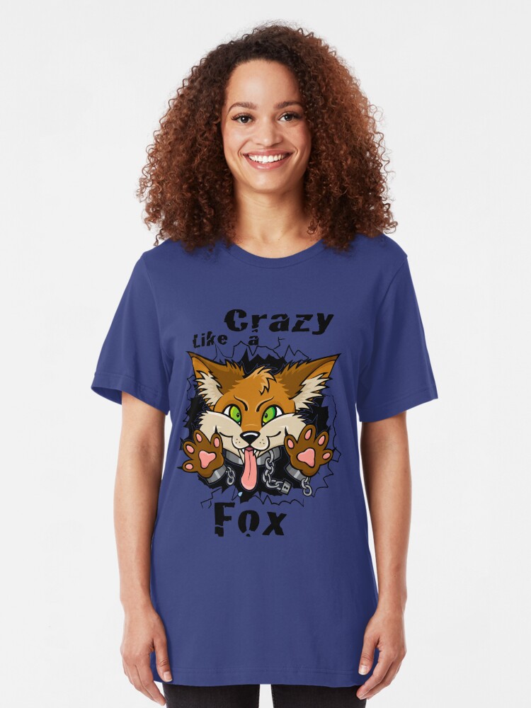Alternate view of Crazy Like a Fox! Slim Fit T-Shirt