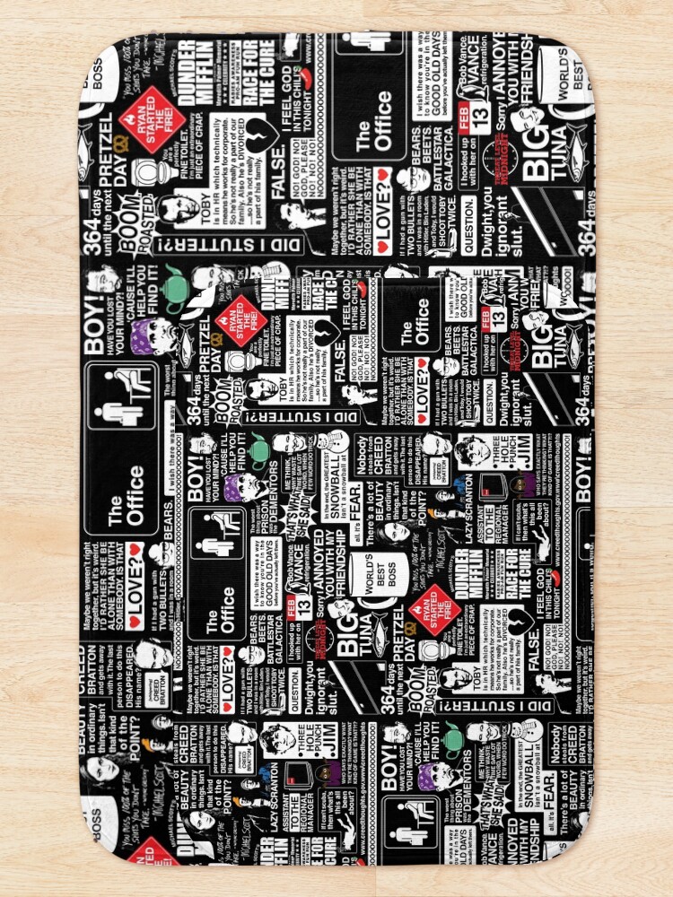 Alternate view of Wise Words From The Office - The Office Quotes Bath Mat