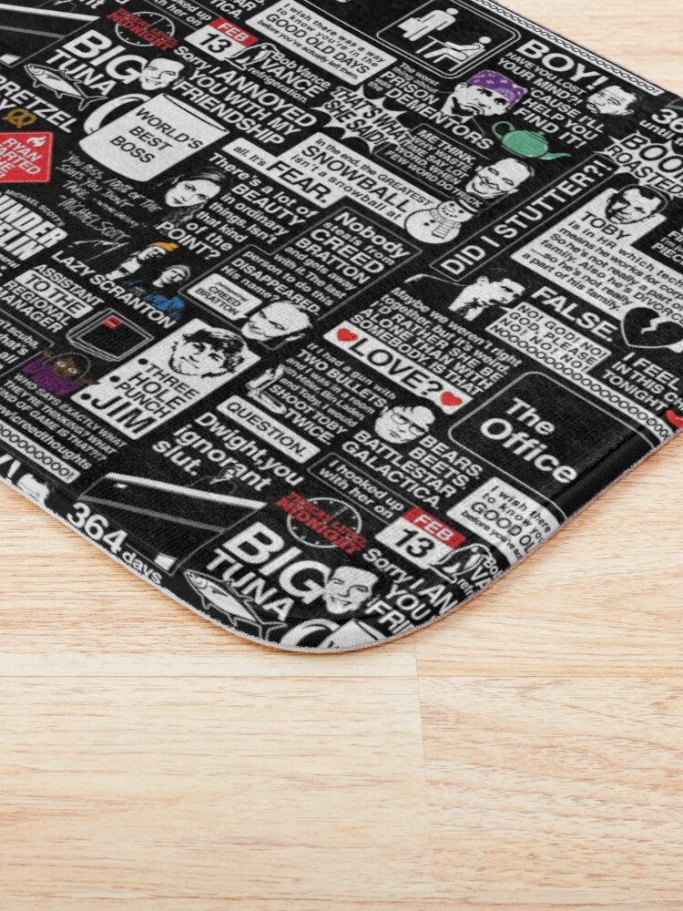 Alternate view of Wise Words From The Office - The Office Quotes Bath Mat
