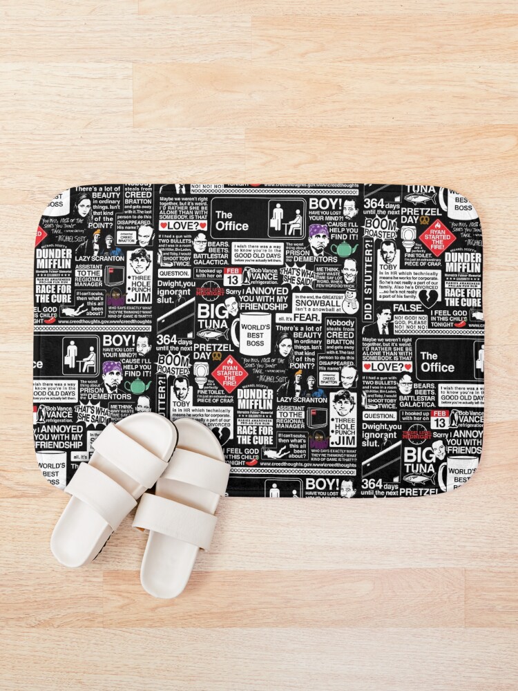 Alternate view of Wise Words From The Office - The Office Quotes Bath Mat