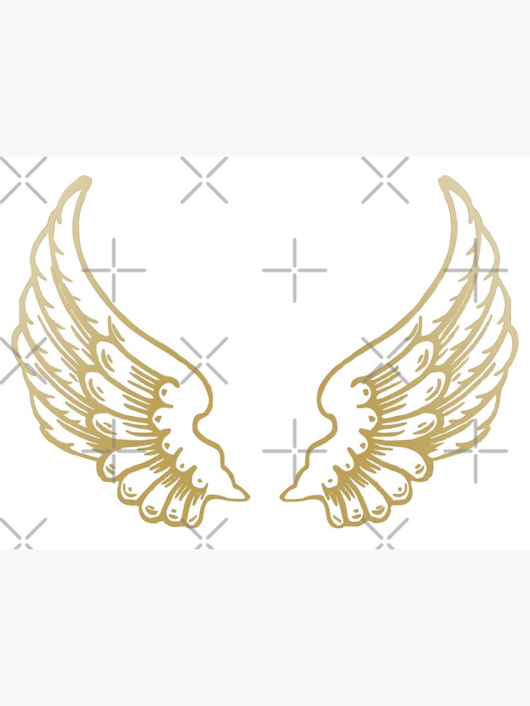 Gold angel Wings by ArtlandStudio, Redbubble