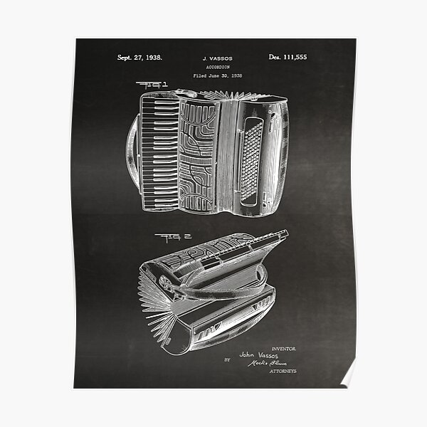 SEVERINI ACCORDION PLAYER 12x16 " POSTER ART PRINT HP3583