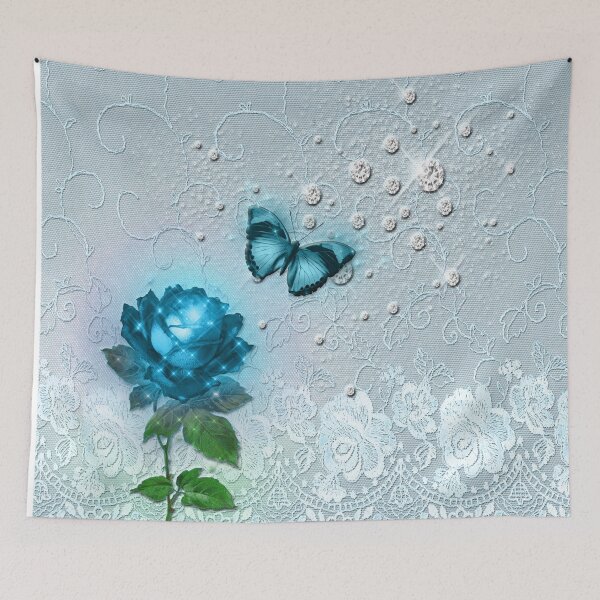Item preview, Blue Rose Lace and Diamonds designed and sold by Delights.