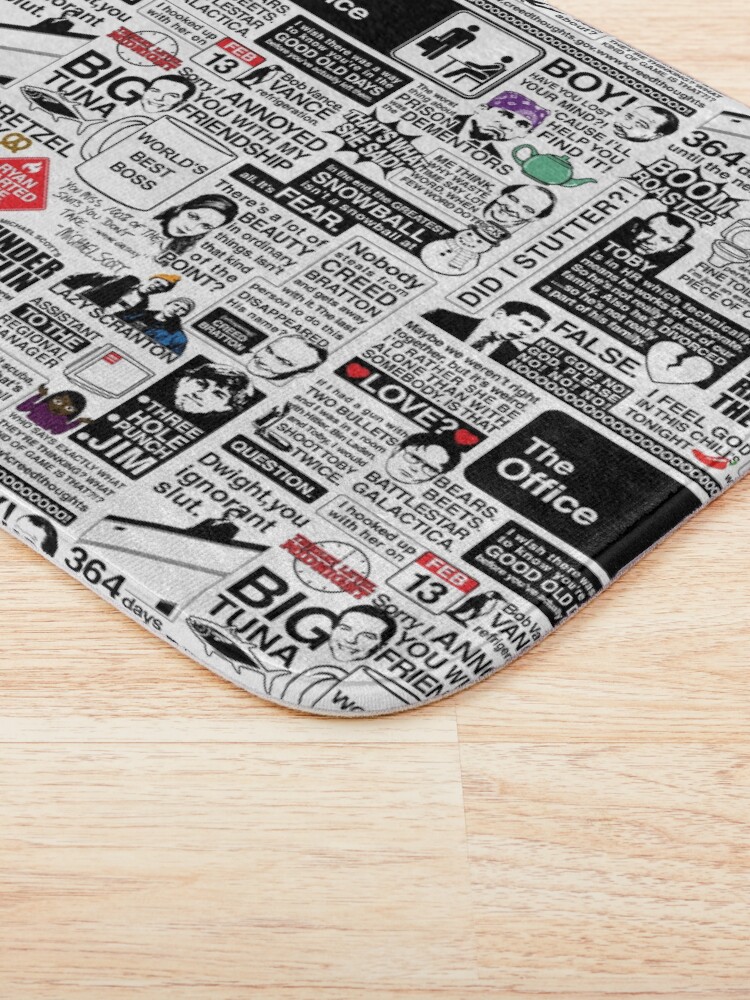 Alternate view of Wise Words From The Office - The Office Quotes (Variant) Bath Mat