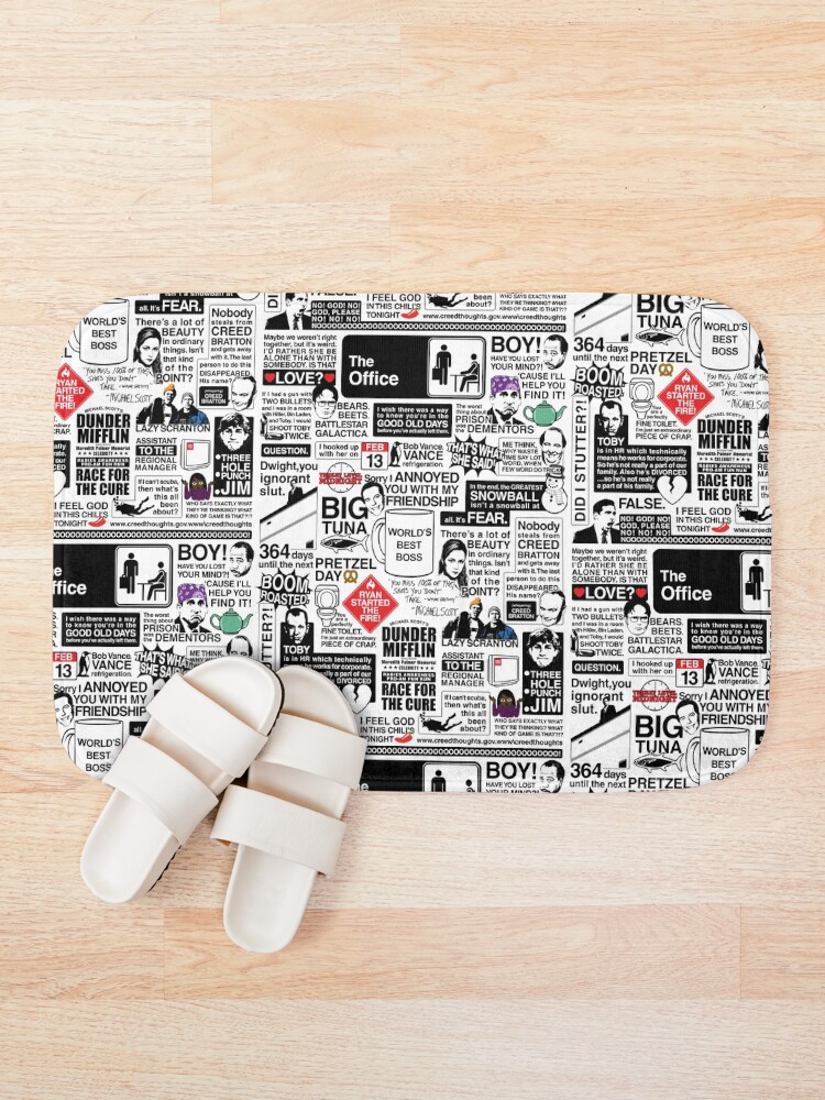 Alternate view of Wise Words From The Office - The Office Quotes (Variant) Bath Mat