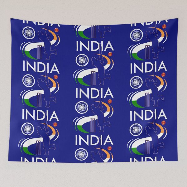 Item preview, India Cricket With Indian Flag Brush Stroke designed and sold by d247.