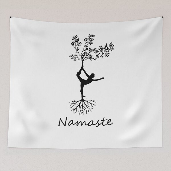 Item preview, Beautiful yoga pose Namaste design  designed and sold by dcanimal.