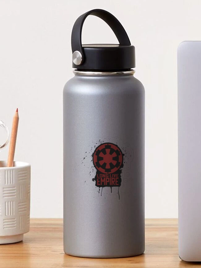 Star Wars Red And Black Empire Logo Stainless Steel Water Bottle