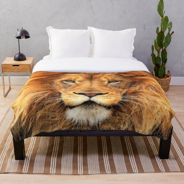 Item preview, Hermoso Lion Face Wild Cat Glare designed and sold by LC Graphic Design Studio.