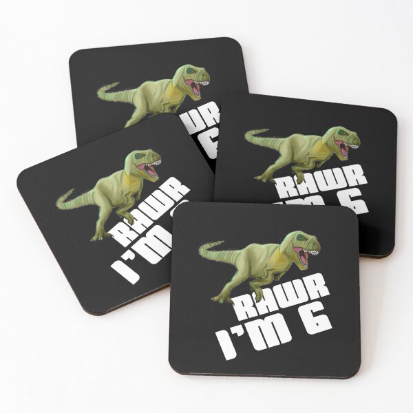 Item preview, Kids Boys 6th Birthday design Dinosaur T-Rex Tyrannosaurus Rex designed and sold by NoveltyMerch.