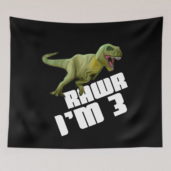 Item preview, Kids Boys 3rd Birthday print Dinosaur T-Rex Tyrannosaurus Rex designed and sold by NoveltyMerch.