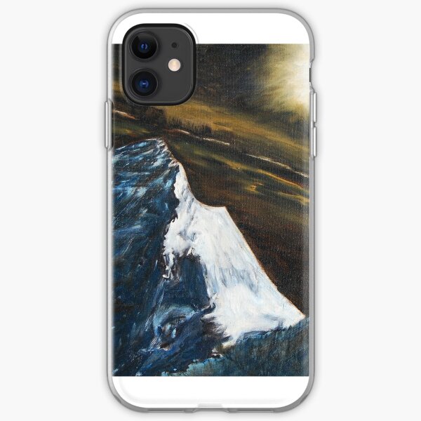 Mt. Everest by moonlight iPhone Soft Case