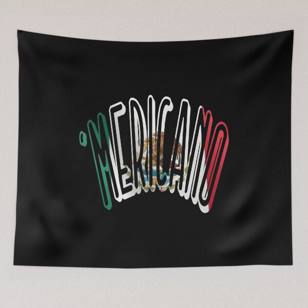 Aperçu de l'œuvre 'MERICANO - Conception du drapeau Meixcan pour l'Amérique hispanophone créée et vendue par NoveltyMerch.