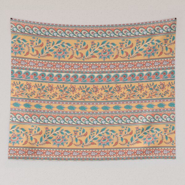 Item preview, Decorative seamless pattern of borders. Indian style. Kalamkari.  designed and sold by Skaska.