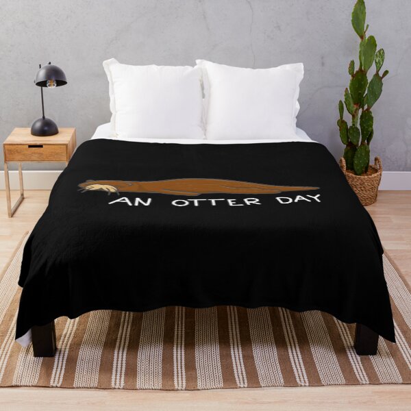 Item preview, Lazy Otter An Otter Day print Pun designed and sold by NoveltyMerch.