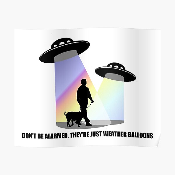 Just Weather Balloons Poster