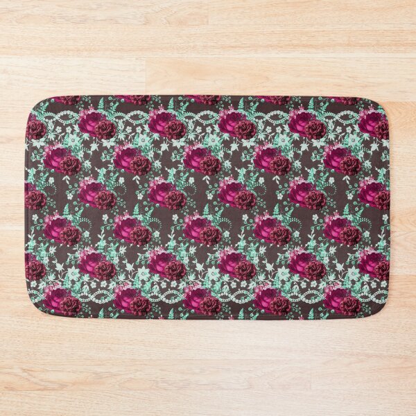 Item preview,  VICTORIAN Lace Look A Like Floral Bright Magenta Rose designed and sold by Delights.