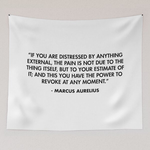 Item preview, “If you are distressed by anything external, the pain is not due to the thing itself...” - Marcus Aurelius designed and sold by AlanPun.