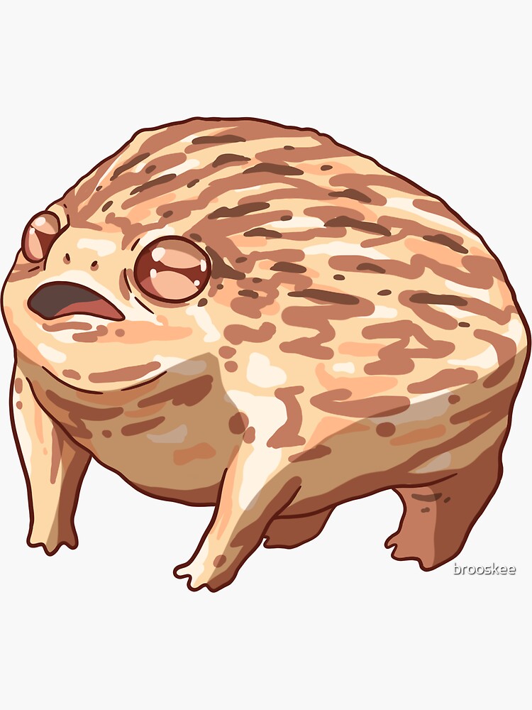 "Desert Rain Frog" Sticker by brooskee | Redbubble