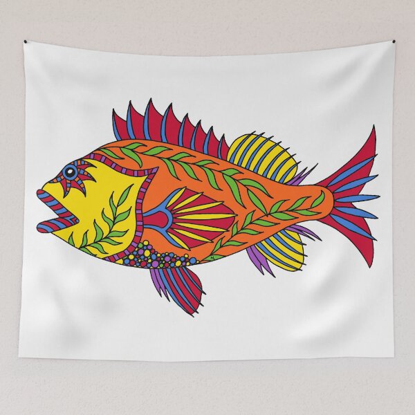 Item preview, Rockfish || Ocean || Abstract Fish  designed and sold by Hilary Leslie.
