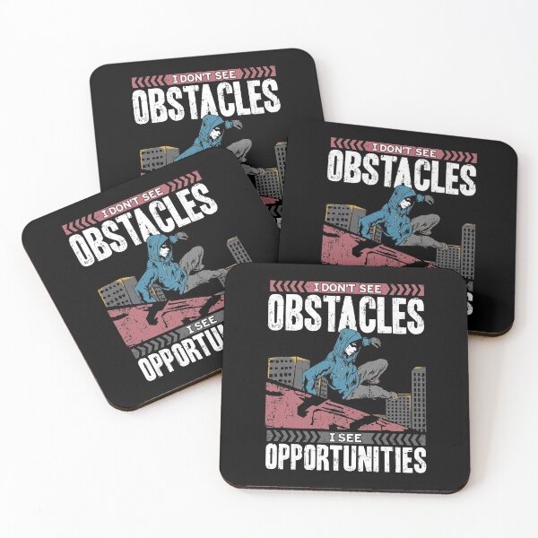 Item preview, Parkour design For Boys I Dont See Obstacles Only Opportuties designed and sold by NoveltyMerch.