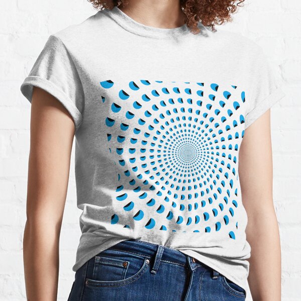 #MOVING #EYE #ILLUSION #Pattern, design, circular, abstract, illustration, art, grid, proportion, symmetrical Classic T-Shirt