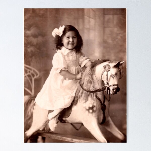 Item preview, Girl on a rocking horse  designed and sold by ginnymac.