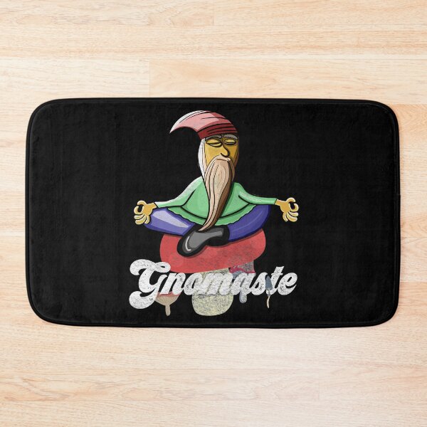 Item preview, Yoga Meditating Lawn Gnome Namaste Funny Pun Gnomaste print designed and sold by NoveltyMerch.