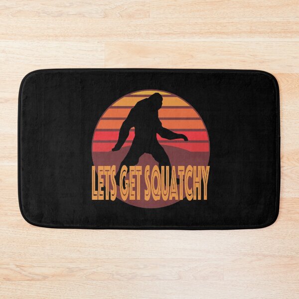 Item preview, Lets Get Squatchy Vintage Retro Graphic Logo graphic designed and sold by NoveltyMerch.