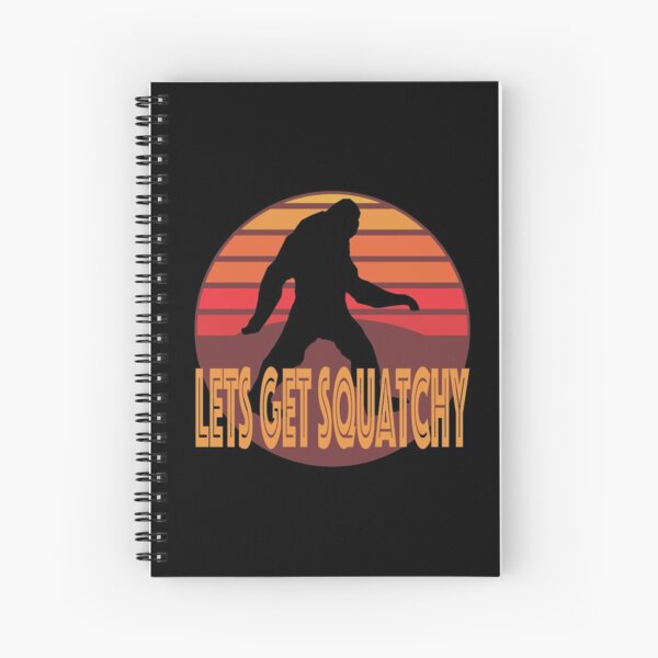 Item preview, Lets Get Squatchy Vintage Retro Graphic Logo graphic designed and sold by NoveltyMerch.