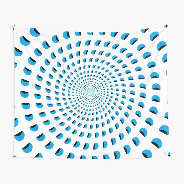 #MOVING #EYE #ILLUSION #Pattern, design, circular, abstract, illustration, art, grid, proportion, symmetrical Tapestry
