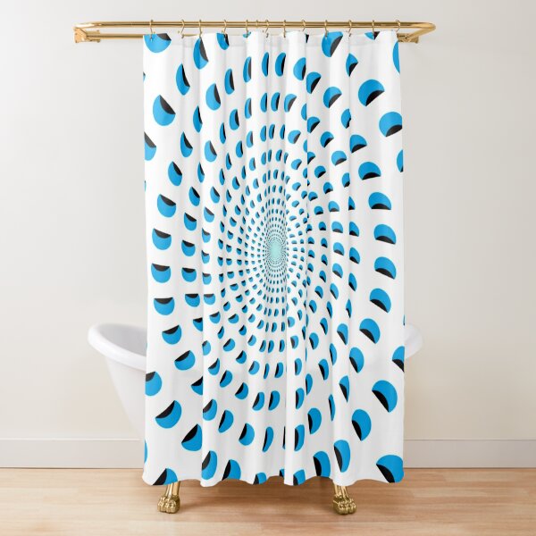 #MOVING #EYE #ILLUSION #Pattern, design, circular, abstract, illustration, art, grid, proportion, symmetrical Shower Curtain