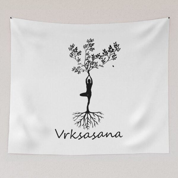 Item preview, Beautiful Yoga Tree pose (Vrksasana) for inner peace. designed and sold by dcanimal.