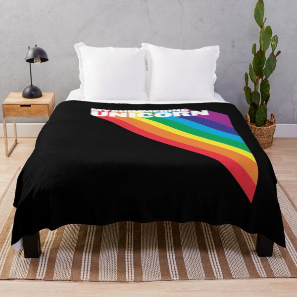 Item preview, Vintage Retro 70s 80s Style Rainbow My Shimmering Unicorn designed and sold by NoveltyMerch.