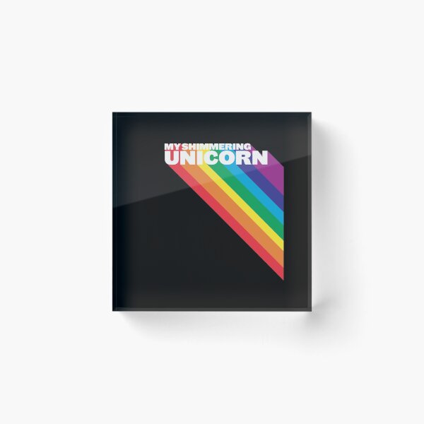 Item preview, Vintage Retro 70s 80s Style Rainbow My Shimmering Unicorn designed and sold by NoveltyMerch.