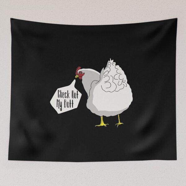 Item preview, Funny Womens Bar product Check Out My Butt Graphic Chicken design designed and sold by NoveltyMerch.