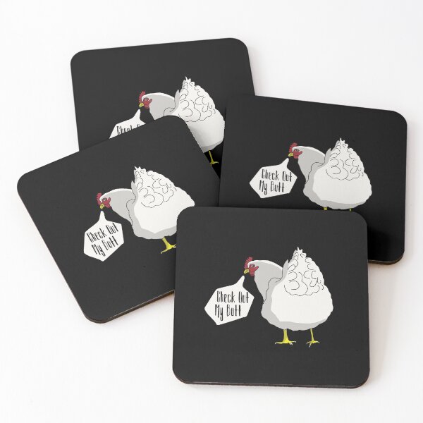 Item preview, Funny Womens Bar product Check Out My Butt Graphic Chicken design designed and sold by NoveltyMerch.