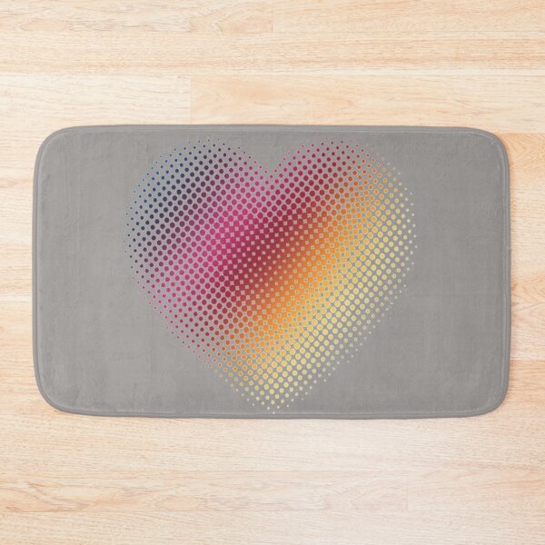 Item preview, Linear Gradient on Halftone Heart (Paloma Gray/Gray) designed and sold by John Raymond Barker.