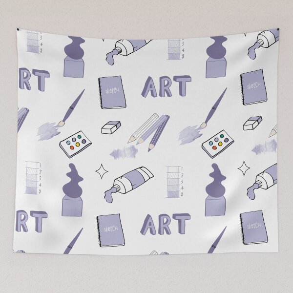 Item preview, Light Purple Art School Subject Sticker Pack designed and sold by The-Goods.