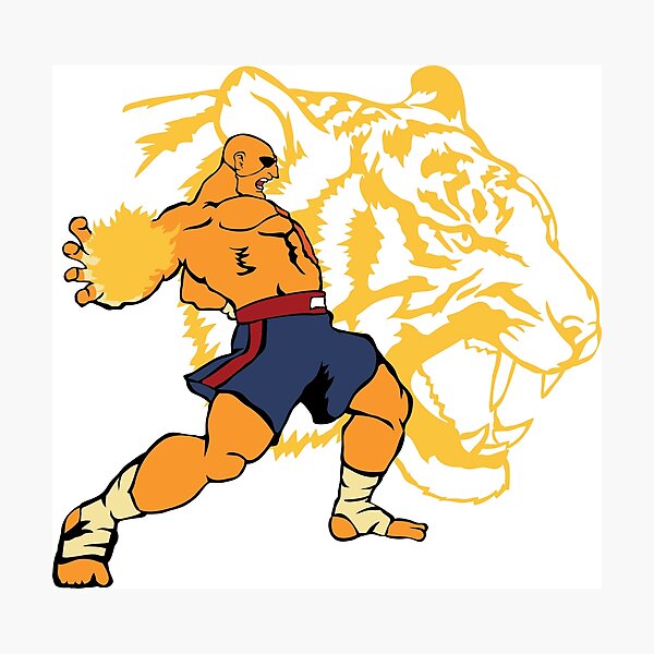 Aperçu de l'œuvre ESPRIT DU TIGRE DE SAGAT créée et vendue par CreativeFlame.