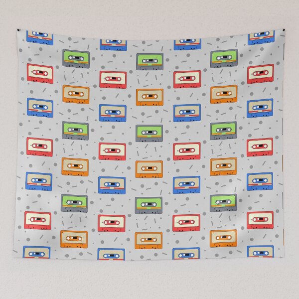Item preview, Retro Vintage Audio Cassettes Pattern designed and sold by mrhighsky.