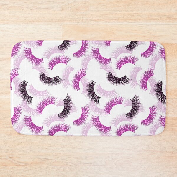 Item preview, Lashes with pink glitter effect seamless pattern designed and sold by sashica.