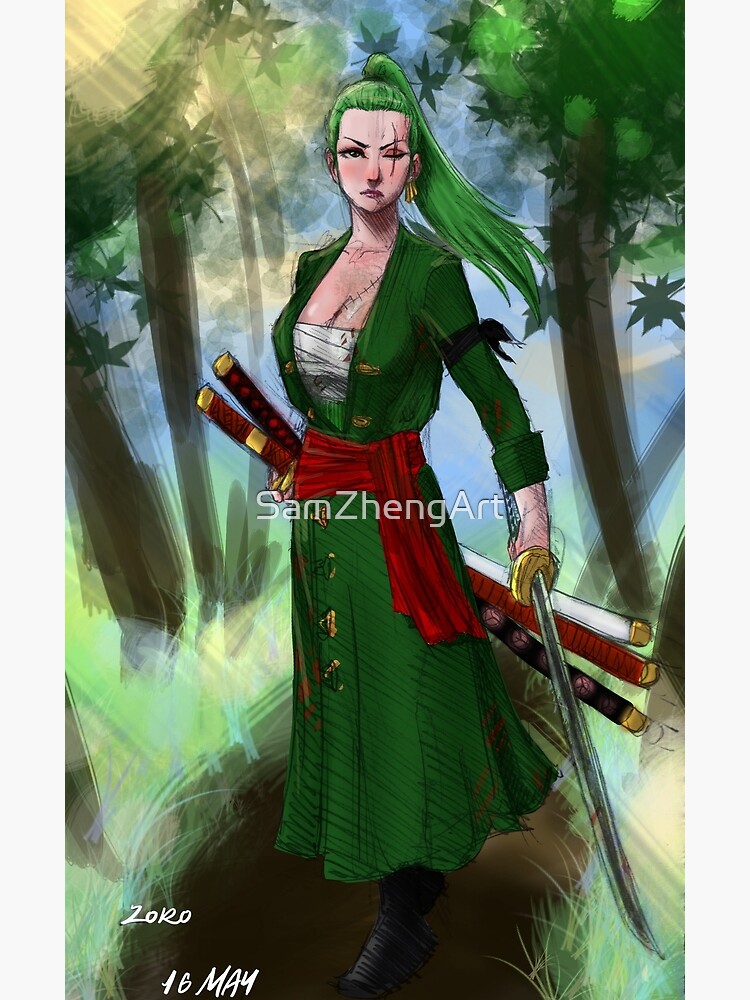 Roronoa Zora? Zoro Genderbend, more Strawhats coming soon :) : r/OnePiece