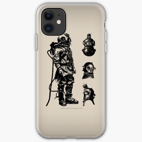 Vintage Deep Sea Diver | Nautical | iPhone Soft Case