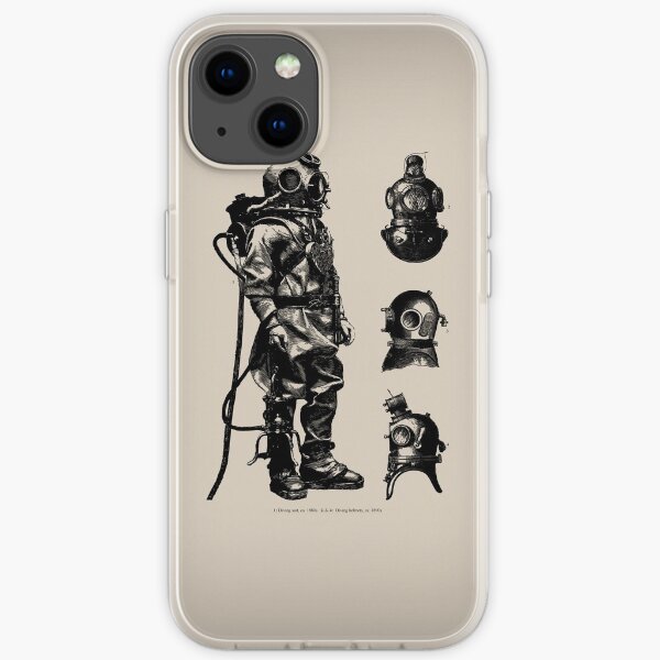 Vintage Deep Sea Diver | Nautical | iPhone Soft Case