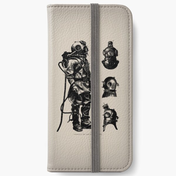 Vintage Deep Sea Diver | Nautical | iPhone Wallet